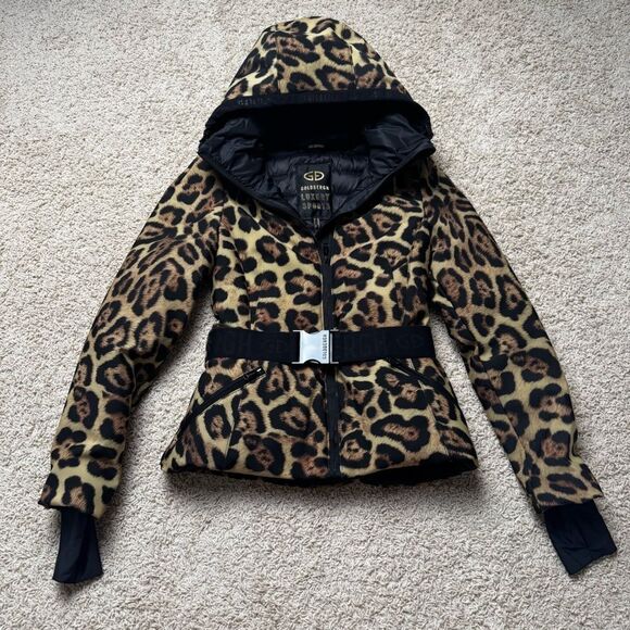 Goldbergh Fierce Leopard Print Ski Jacket US 6 Waterproof Roar Jaguar - Picture 2 of 13
